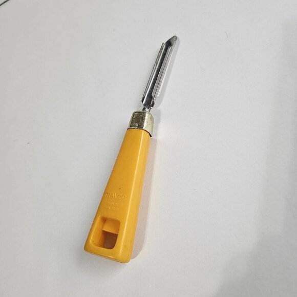 Vintage Travco Cheese Slicer Vegetable Peeler w/ Daisies Retro Kitchen Utensil - Picture 3 of 15